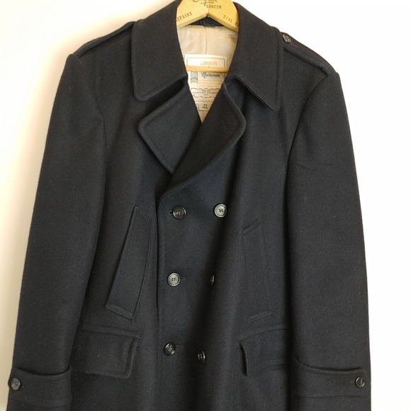 London Fog Maincoats Navy Blue Coat Men's 40 Regular Fleece lined - Picture 2 of 10